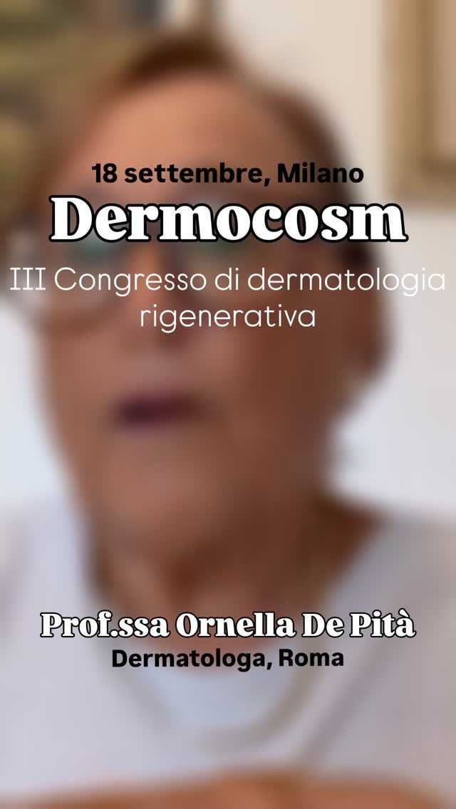 La prof.ssa De Pità, Dermatologa a Roma, illustrerà una relazione assolutamente da non perdere: un’analisi accurata delle Patologie autoimmuni allergiche del cavo orale.

Per informazioni sull’iscrizione o per conoscere il programma completo visita il sito dermocosm.com

📍 Palazzo Castiglioni, Milano
📆 18 settembre 2026
🎓 7 crediti ECM

Partecipazione gratuita per gli specializzandi.

Grazie alle aziende sponsor per il loro sostegno incondizionato.

#dermocosm #dermocosmvitacutis #mbw #milanobeautyweek #dermatologiarigenerativa

@associazionecosmeticaitalia @milanobeautyweek