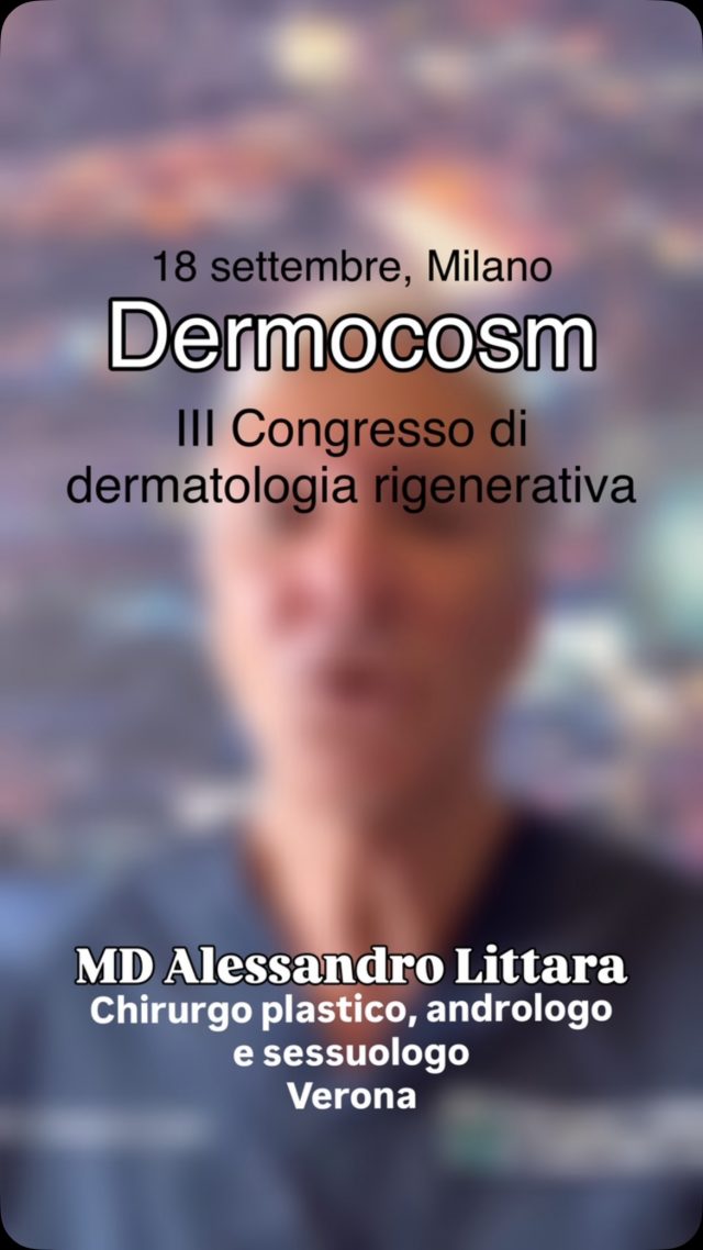 Il prezioso intervento del dottor @alittara - chirurgo plastico a Milano - verterà sulla tecnica chirurgica della falloplastica laser di allungamento e lipopenostruttura per l’ingrossamento del pene.

Per informazioni sull’iscrizione o per conoscere il programma completo visita il sito dermocosm.com

📍 Palazzo Castiglioni, Milano
📆 18 settembre 2026
🎓 7 crediti ECM

Partecipazione gratuita per gli specializzandi.

Grazie alle aziende sponsor per il loro sostegno incondizionato.

#dermocosm #dermocosmvitacutis #mbw #milanobeautyweek #dermatologiarigenerativa

@associazionecosmeticaitalia @milanobeautyweek