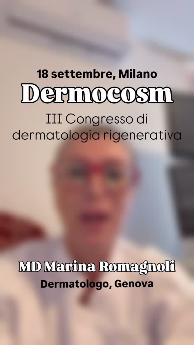 L’intervento della dottoressa @romagnolimd al prossimo Dermocosm del 18 settembre a Milano si concentrerà sulla rigenerazione del distretto perioculare. 

Per informazioni sull’iscrizione o per conoscere il programma completo visita il sito dermocosm.com

📍 Palazzo Castiglioni, Milano
📆 18 settembre 2026
🎓 7 crediti ECM

Partecipazione gratuita per gli specializzandi.

Ringraziamo tutti gli sponsor per il sostegno incondizionato.

#dermocosm #dermocosmvitacutis #mbw #milanobeautyweek #dermatologiarigenerativa

@associazionecosmeticaitalia @milanobeautyweek